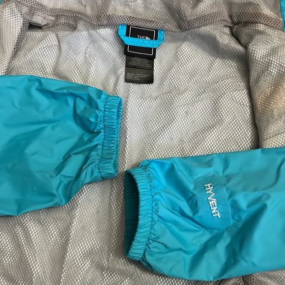 The NorthFace Youth Girl WindBreaker, Color-Blue, Size-M - Picture 6 of 6